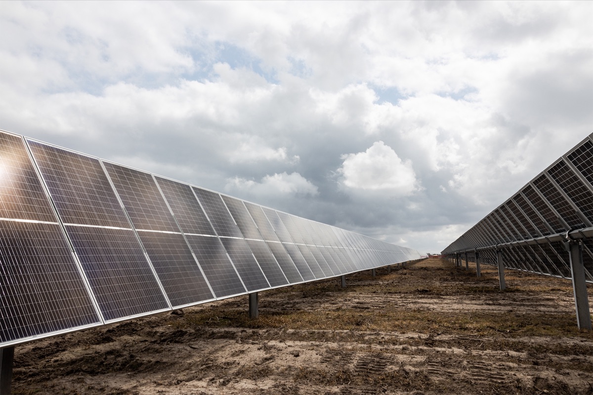 Utility-scale solar farm